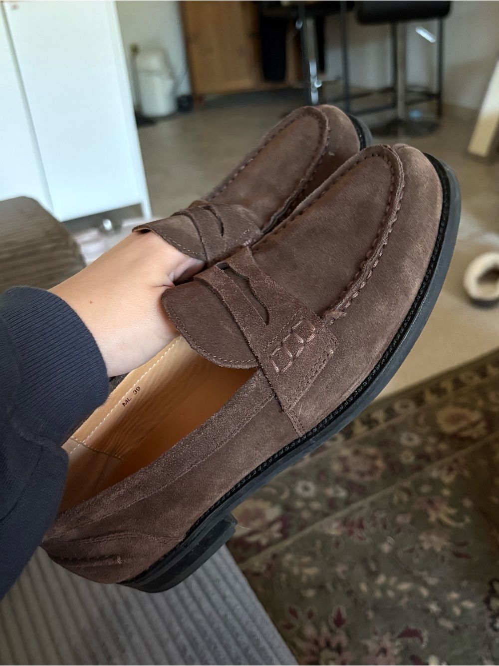 Brown Suede Loafers